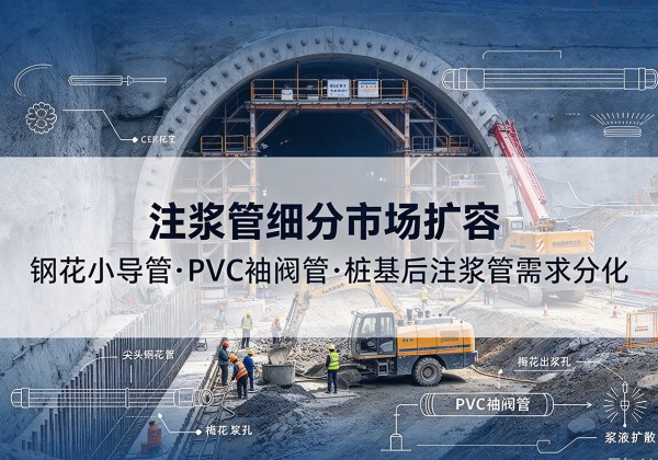 博兴注浆管细分市场扩容，隧道钢花小导管、PVC 袖阀管、桩基后注浆管需求分化